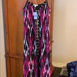 Michael kors long dress ultra pink